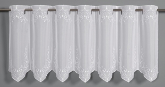 Panneau Gardine Voile Lamellen mit Sticker weiß 135 x 45 cm