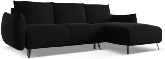 Ecksofa mit Schlaffunktion Rechts Malie in Samtstoff