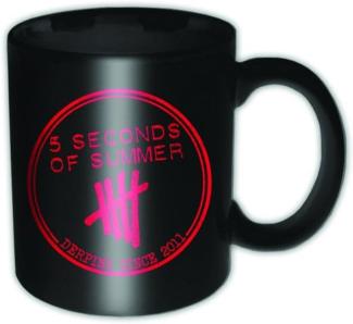 empireposter 5 Seconds of Summer - Derping Stamp - Keramik Tasse Mug Becher - Ø8,5 H9,5 cm