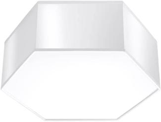 SOLLUX SL. 1056 Deckenleuchte SUNDE 11 weiss PVC 60W L: 30. 5cm B: 26. 5cm H: 11. 5cm dimmbar