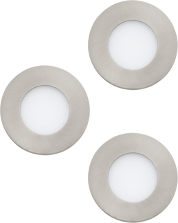 Eglo 98634 Einbauleuchte FUEVA 1 nickel-matt rund Ø:8,5cm 3000K