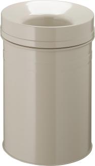 Durable 332516 Papierkorb Safe+ rund 15 Liter, beige