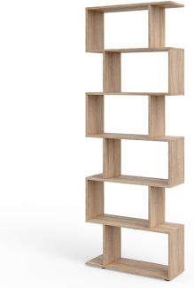 Vicco Raumteiler Levio Bücherregal Standregal Aktenregal Hochregal Regal Sonoma