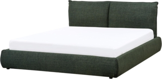 Wasserbett Stoff VINAY 160 x 200 cm Dunkelgrün