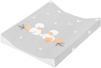 Julius Zöllner® 2-Keil Wickelauflage 60x71 cm - weiche Wickelunterlage - Baby Wickeltischauflage - Folie, wasserdicht & abwischbar - Made in Germany - OEKO-TEX Standard 100 - Quack