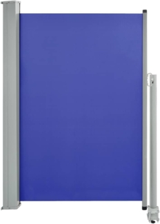 vidaXL Ausziehbare Seitenmarkise 120x300 cm Blau 48344