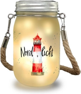speecheese Dekolicht Leuchtturm Solarlicht mit Spruch Nordlicht