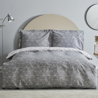 Karaca Bettwäsche Karaca Home Colby Doppelbettbezug Set, 100% Baumwolle, Grau