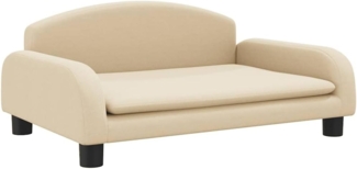 vidaXL Kindersofa Creme 70x45x30 cm Stoff 3196357