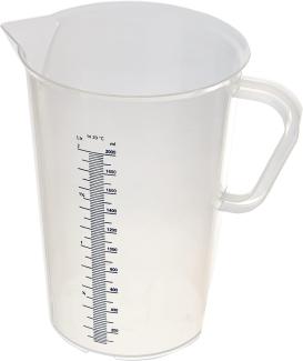 De Buyer Messkrug - Kunststoff - Höhe 21,5cm, Durchsichtig, 2 L