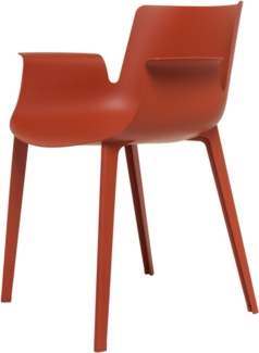 Kartell Piuma Armlehnstuhl - rostbraun