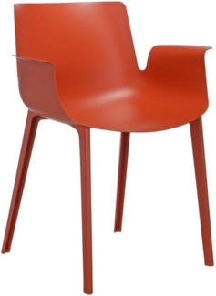 Kartell Piuma Armlehnstuhl - rostbraun