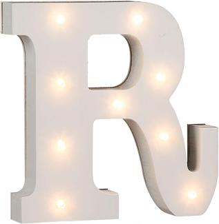 Beleuchteter Holz-Buchstabe R, mit 9 LED