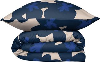 Schiesser Bettwäscheset Blossom - Renforcé - 2-teilig - 135 x 200 cm - Blau