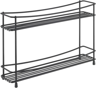 METALTEX 360851000 Kumino Lava Gewürzregal 2-Etg. 33 x 8 x 21 cm TouchTherm, matt schwarz