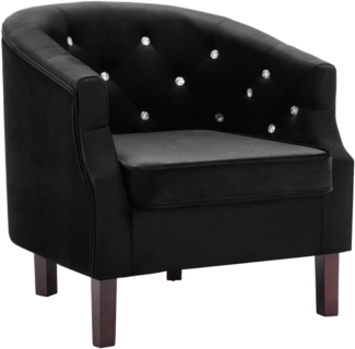 vidaXL Sessel Schwarz Samt [247007]