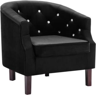 vidaXL Sessel Schwarz Samt [247007]