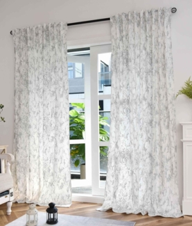 Gardinenbox Vorhang (2 St), Multifunktionsband, verdunkelnd, Samt, Samt Damast Foliendruck Multiband Aufhängung 2023300-2