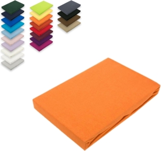 EXKLUSIV HEIMTEXTIL Jersey Spannbettlaken 60 x 120 cm Terrakotta 100% Baumwolle Öko - Tex Zertifiziert Bed-Sheet Bettlaken Spannbetttuch