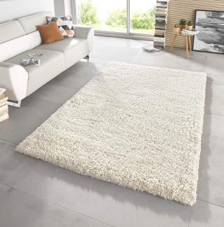 Hochflor Teppich Venice Creme meliert - 200x290x4,5cm