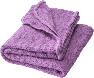 Disana Woll-Babydecke Flieder 80x100 cm