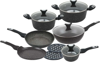 Klausberg Klausberg Granittöpfe Gold Marmo 12 Elemente KB7201