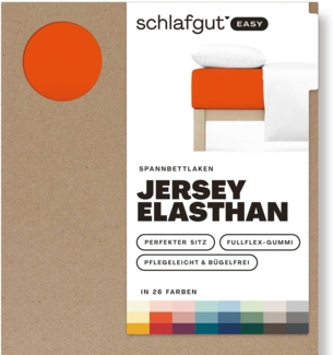 Schlafgut Spannbettlaken EASY Jersey Elasthan, Jersey, Gummizug: rundum, (1 Stück), MADE IN GREEN by OEKO-TEX®