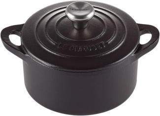 Le Creuset Signature Gusseisen Bräter 10 cm, 0,3l, Rund, Schwarz
