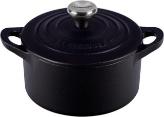 Le Creuset Signature Gusseisen Bräter 10 cm, 0,3l, Rund, Schwarz