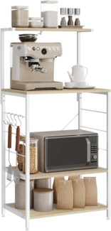 Woltu Küchenregal, 1-tlg, Küchenregal Standregal Mikrowellenhalter Regal