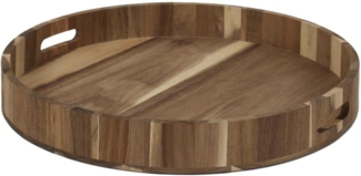 HOME DECO FACTORY, KA5092, Acacia Tray 40 cm - Elegant and Practical for Serving Your Dishes in Style, Easy to Transport and clean, Perfect for Any Occasion - Brown