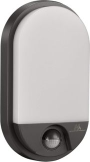 Maclean Außen-Wandleuchte MCE340, LED fest integriert, Neutralweiß, Bewegungssensor, Dämmerungssensor, Neutralweiß