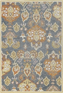 Teppich Wolle mehrfarbig 140 x 200 cm Kurzflor UMURLU