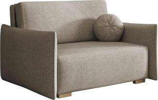 Sofa Viva Glov II mit Schlaffunktion, 2 Sitzer Schlafsofa mit Bettkasten (Farbe: Soul 03)