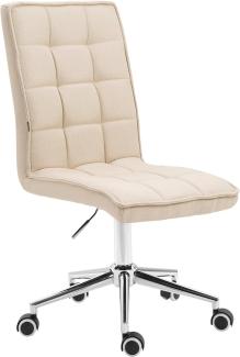 CLP Arbeitshocker Peking V2 Stoff drehbar und stufenlos verstellbar,creme