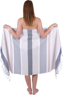 Betz Badetuch Hamamtuch 1 Stück 90 x 170 cm Badetuch Strandtuch Saunahandtuch, (1 Stück, 1-St), 100% Baumwolle, Farbe braun