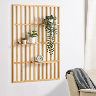 Wandregal Røst 120x80x13cm Bambus [en. casa]