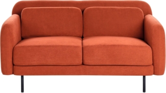 2-Sitzer Sofa Stoff orange LILAND