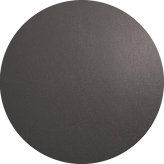 ASA SELECTION Platzset Tischset rund Lederoptik basalt 38 cm, Tischwäsche