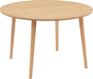 BAÏTA Esstisch Oratelo Eichenfurnier, 120 cm, Buchenholz