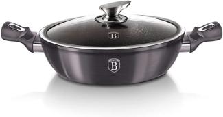 Berlinger Haus Berlinger Haus niedriger Topf mit Granitbeschichtung 3,8l 28cm Metallic Line Carbon Pro BH6898