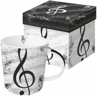 PPD Trend Mug I love Music, in Geschenkbox, Tasse, Teetasse, Kaffee Becher, 350 ml, 602612