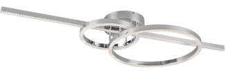 TRIO Leuchten LED Deckenleuchte MONTILLA, Deckenlampe mit Fernbedienung Lichtfarbe einstellbar dimmbar, CCT - über Fernbedienung, Dimmfunktion, Memoryfunktion, Nachtlichtfunktion, LED fest integriert, Farbwechsler, warmweiß - kaltweiß, Memoryfunktion +...