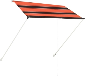 vidaXL Einziehbare Markise 200×150 cm Orange und Braun 145895