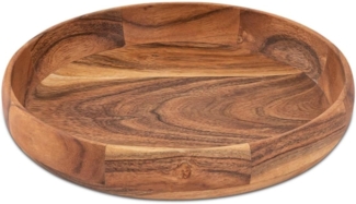 Amagohome Schale Holzschale Deko Schale Obstschale Holz ø30cm lebensmittelecht Akazie m, Akazie massiv