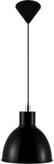 Nordlux Pop Pendelleuchte E27, 21,5cm rund, schwarz