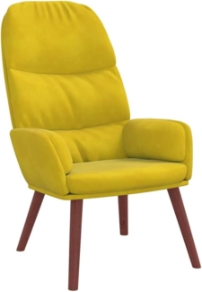 vidaXL Relaxsessel Gelber Samt 4102617