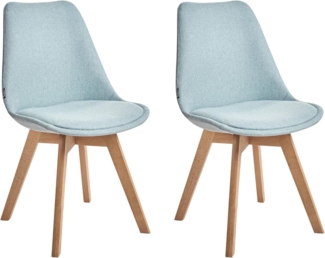 Esszimmerstuhl 2er Set DAKOTA II Mintgrün