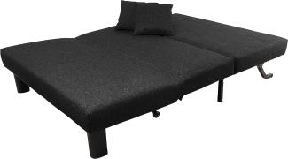 Max Winzer Faltsofa Columbus 145 x 100 x84 cm schwarz