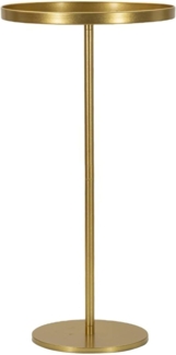 Dmora Couchtisch Prizren 51 x 51 x 100h cm Gold Zeitschriftenhalter